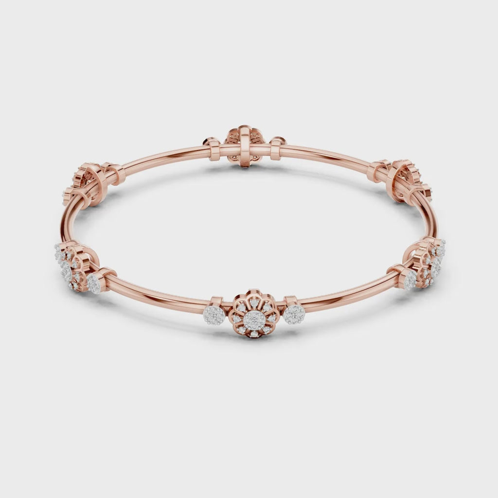 Flower Diamond Bracelet