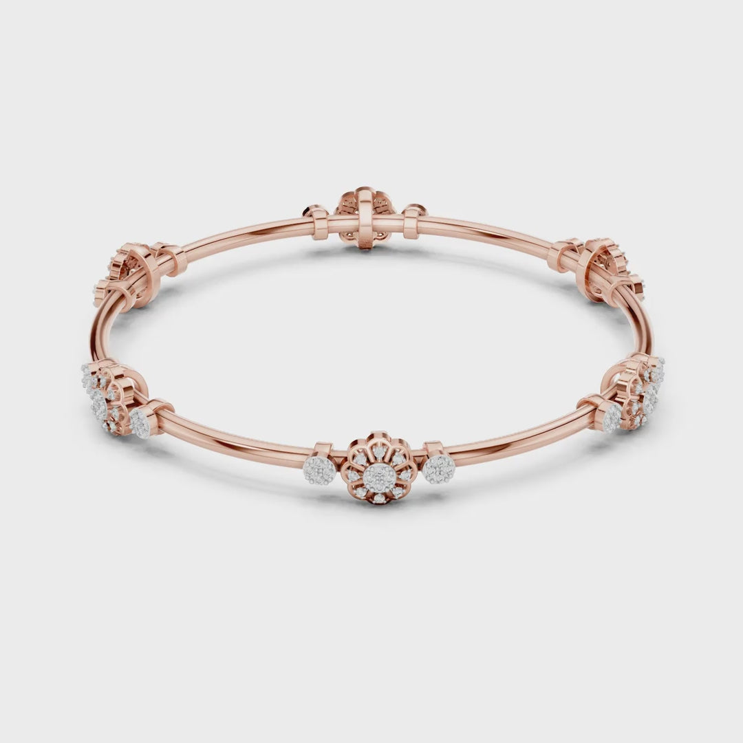 Flower Diamond Bracelet