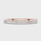 Channel-Set Baguette Diamond Slim Bangle Bracelet