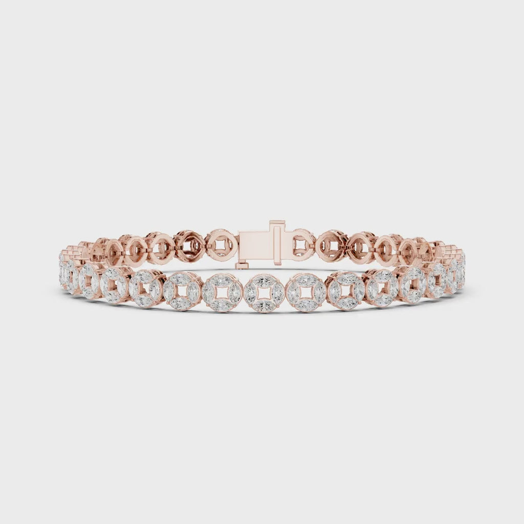 Diamond Tennis Bracelet | Luxury Bezel Design