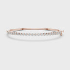 Elegant Half-tennis Diamond Bangle