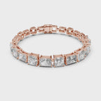 Emerald Cut Diamond Tennis Bracelet