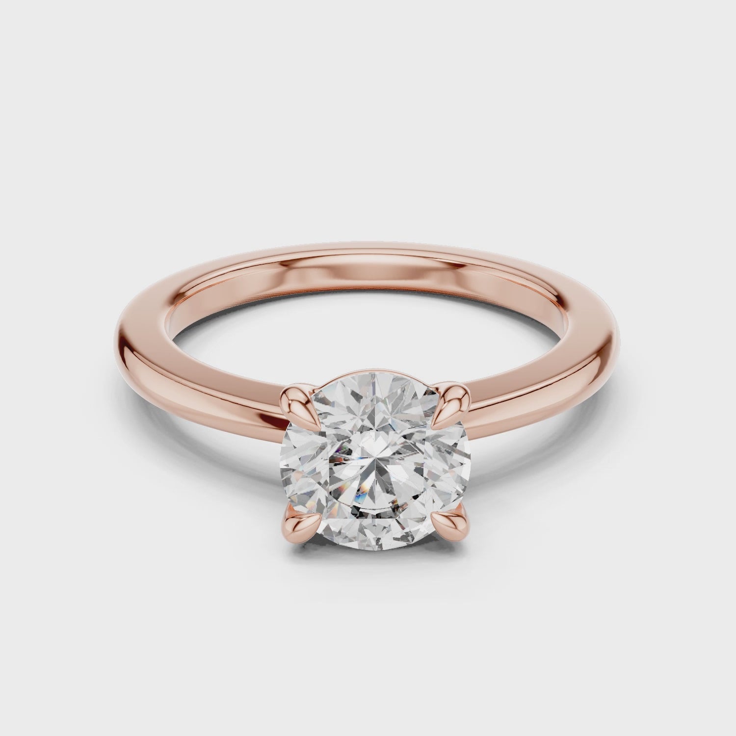 Solitaire Engagement Diamond Ring