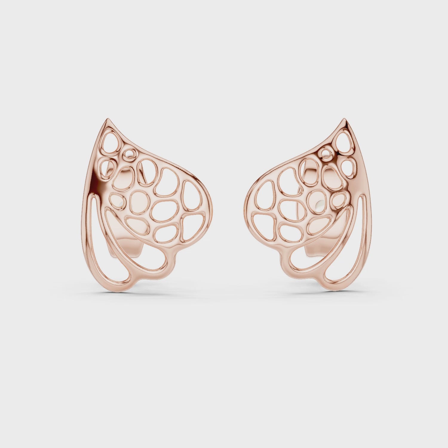 butterfly design stud earrings