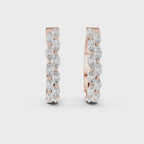 Diamond Cluster Hoop