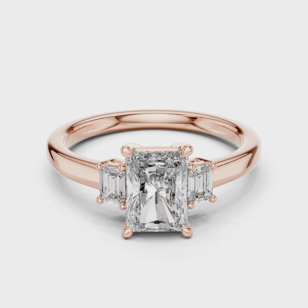 Elegant Radiant Diamond Ring