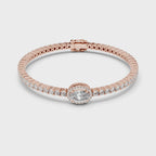 Oval Diamond Center Stone Bracelet