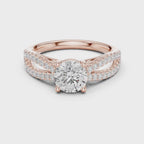 Luxury rose gold wedding Ring