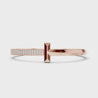 Luxury Cluster Diamond Bracelet in 14K Rose Gold