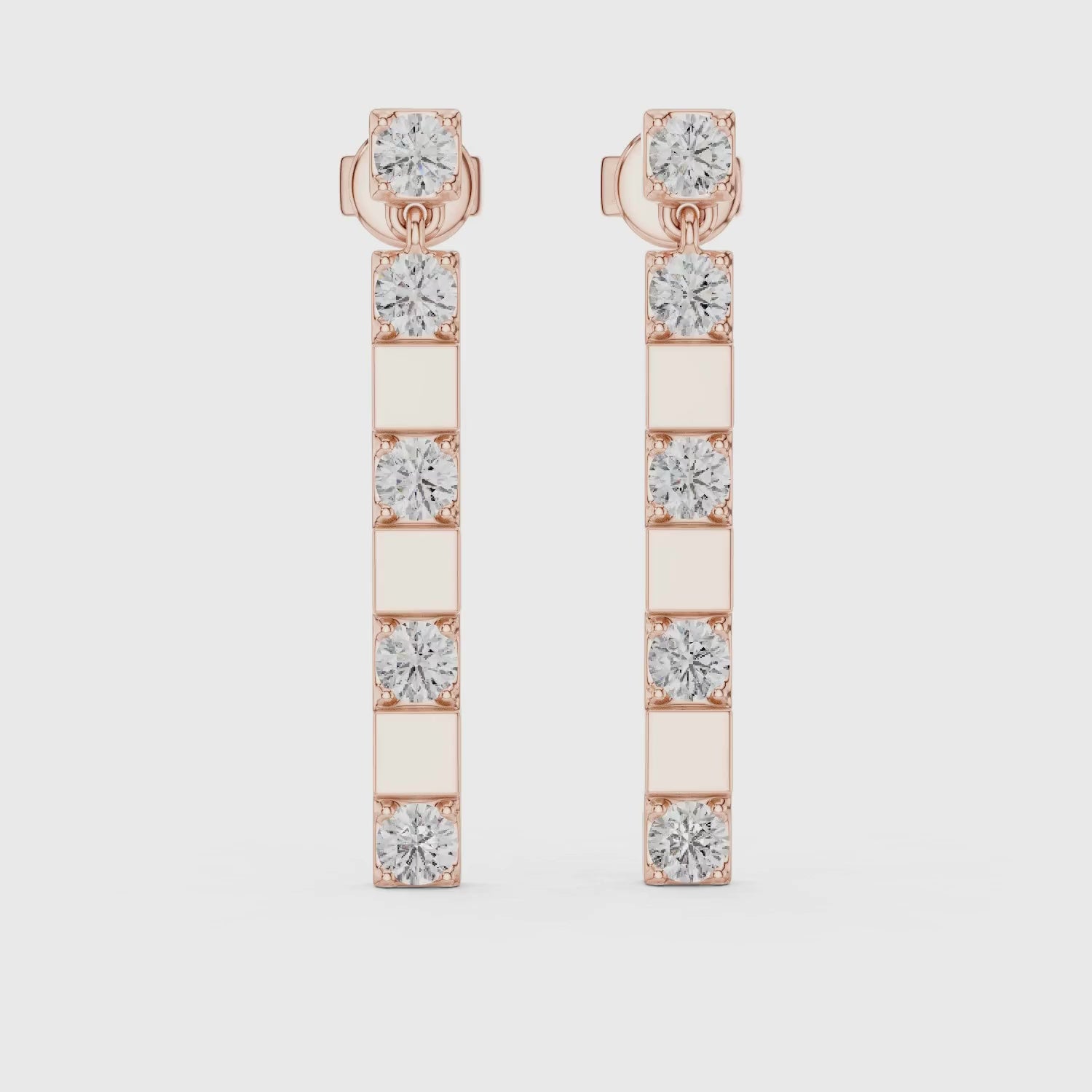 Diamond Stick Earrings