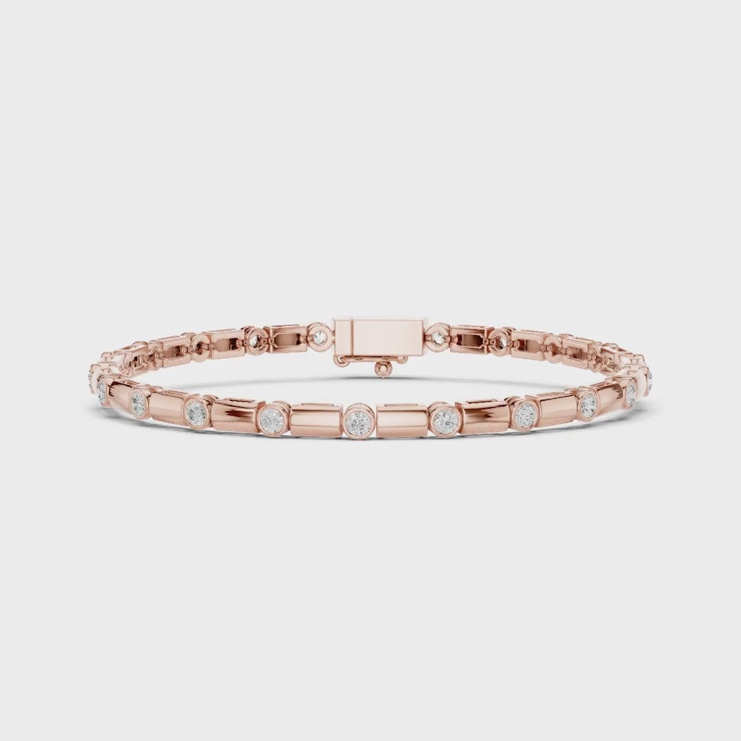 Round Cut Tennis Bracelet