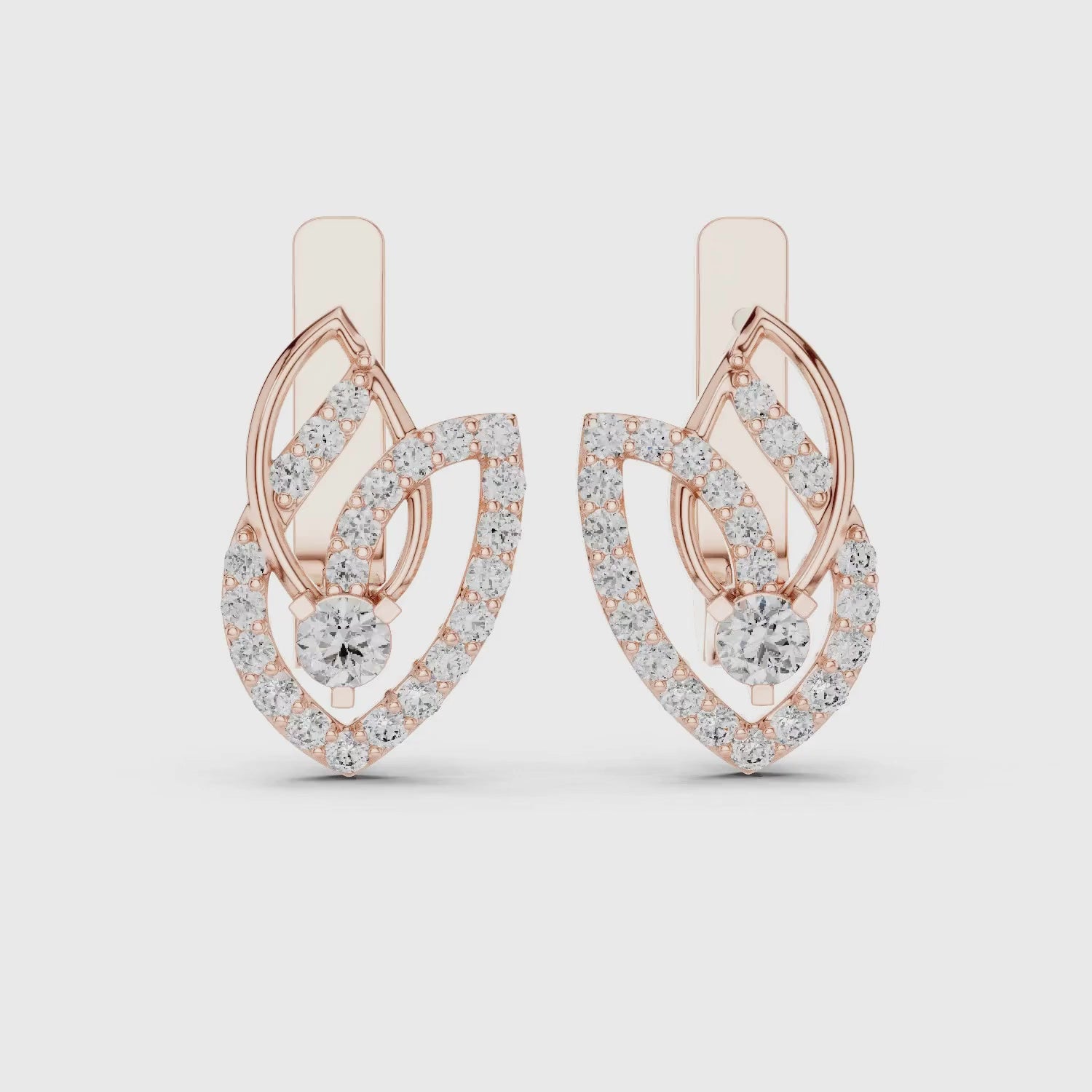 Classic rose hoop earrings. Simple, elegant, and versatile for any outfit or occasion