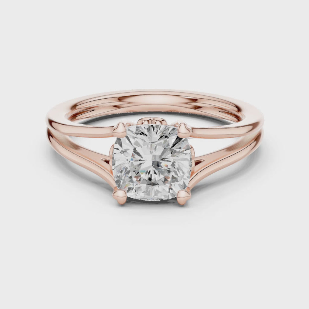 The Elegant Cushion Diamond Solitaire