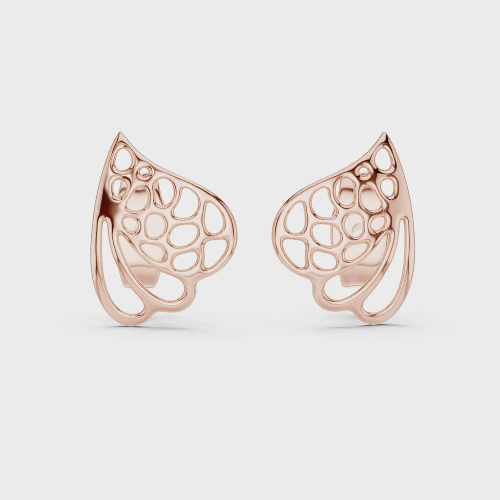 Butterfly Design Stud Earrings