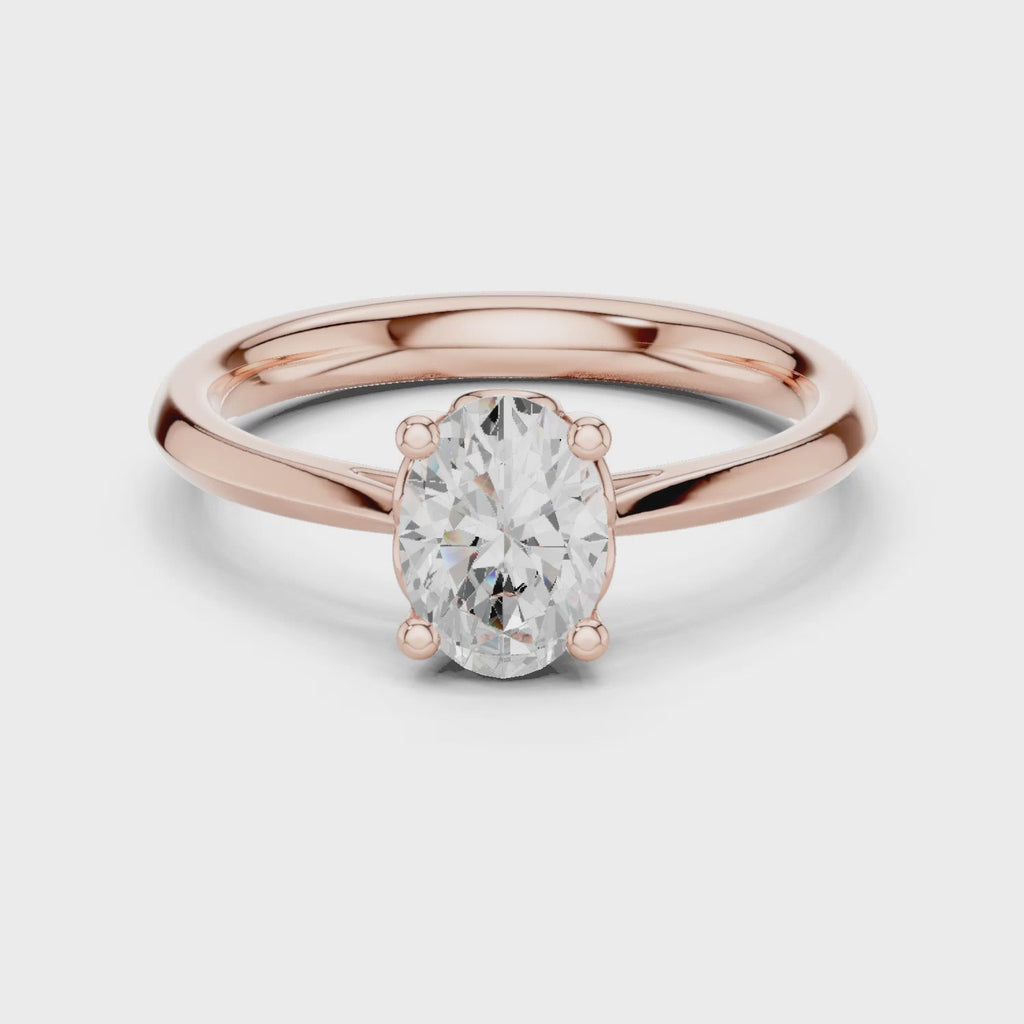 An Elegant Oval Diamond Set