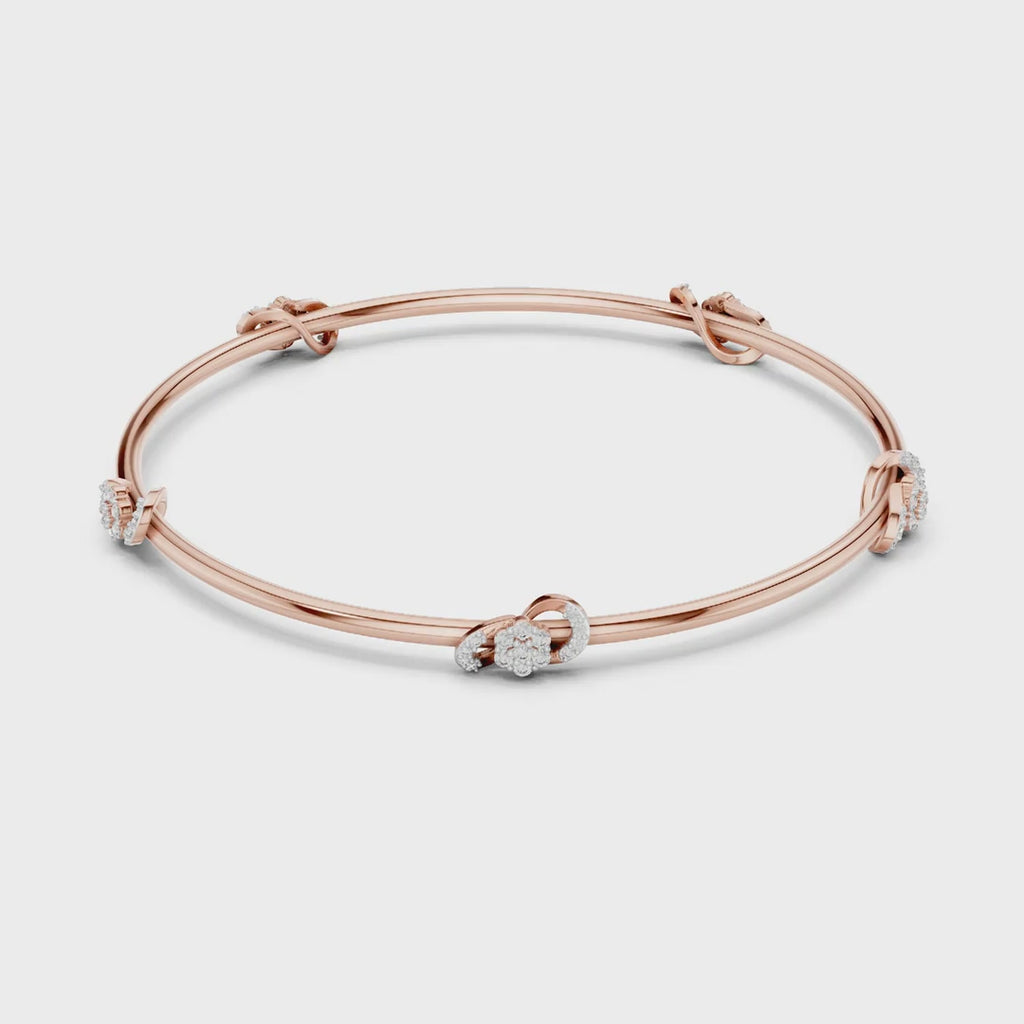 Twirl Lab Grown Diamond Bangle