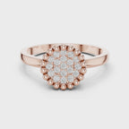 Diamond Round Cluster Ring
