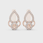 elegant rose gold earrings