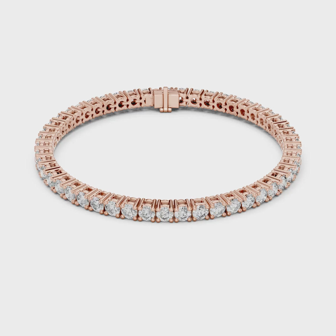 Round Brilliant Diamond Tennis Bracelet