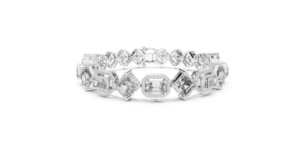 Emerald Cut Diamond Bracelet