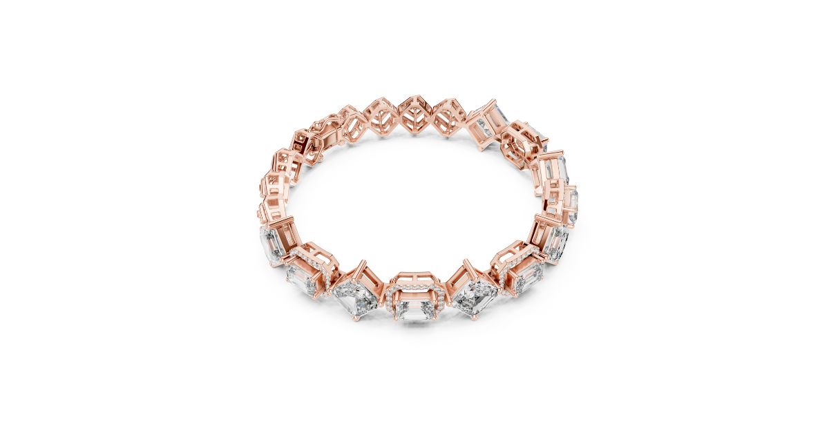 Emerald Cut Diamond Bracelet