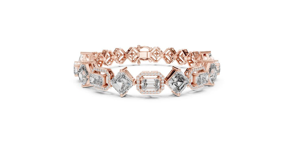 Emerald Cut Diamond Bracelet