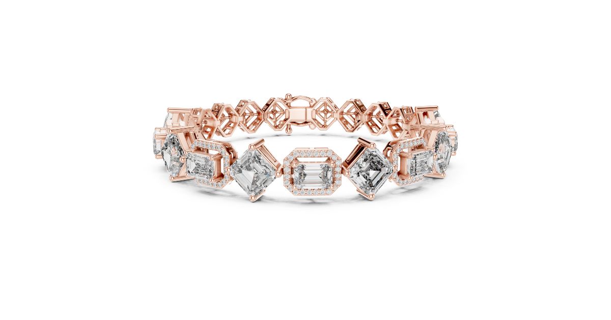 Emerald Cut Diamond Bracelet