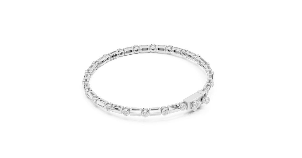 Round Cut Tennis Bracelet