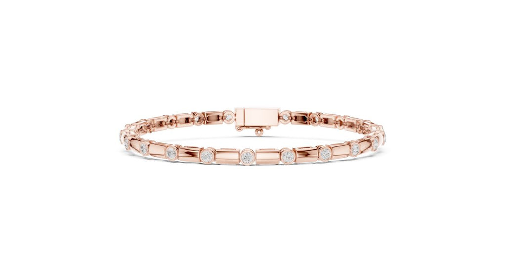 Round Cut Tennis Bracelet