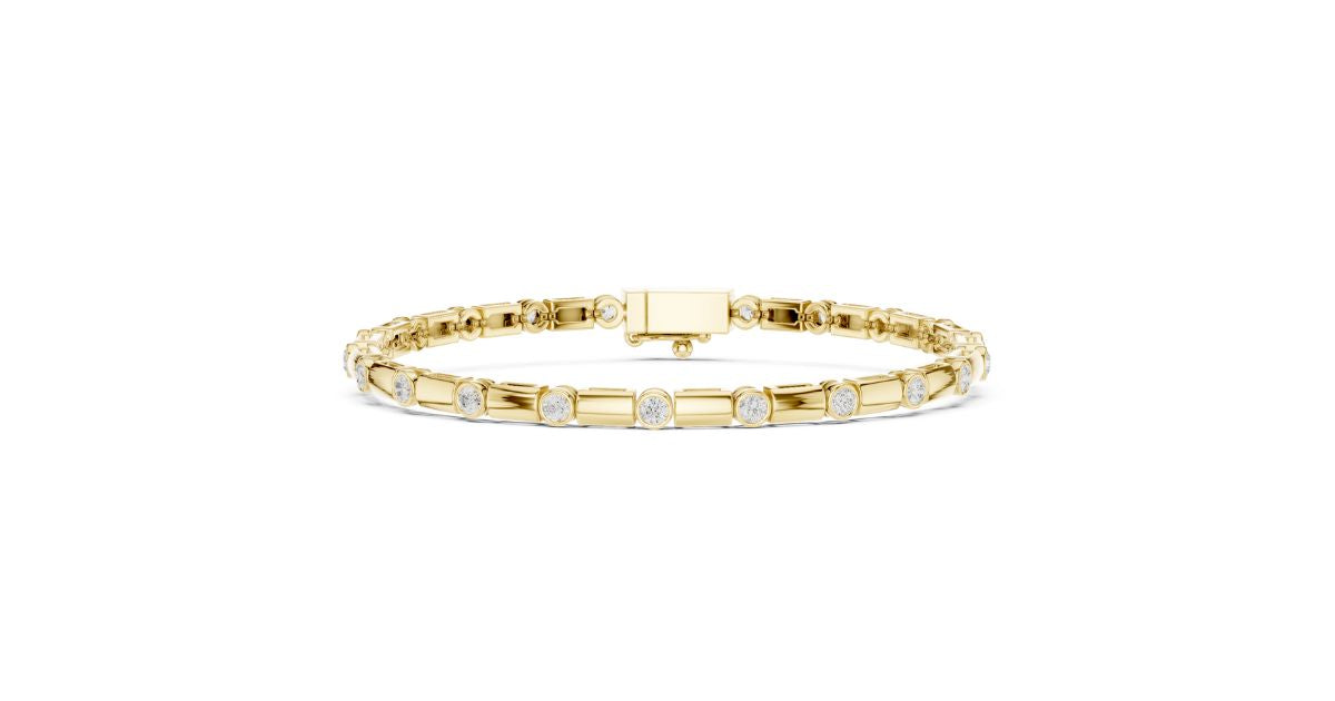 Round Cut Tennis Bracelet