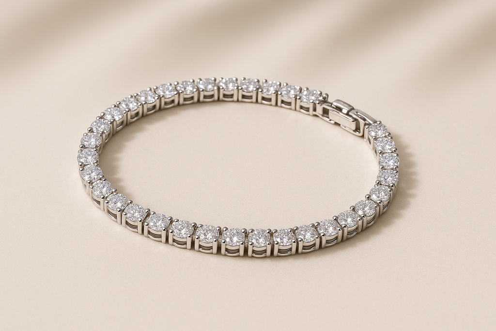 Tennis Bracelet - Curved Presentation