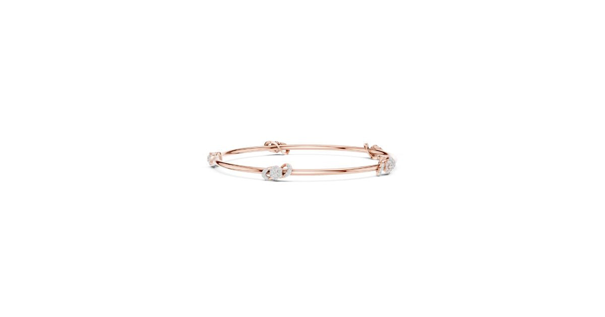 Twirl Lab Grown Diamond Bangle